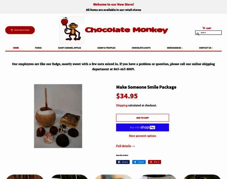 Chocolatemonkeyshop.com thumbnail