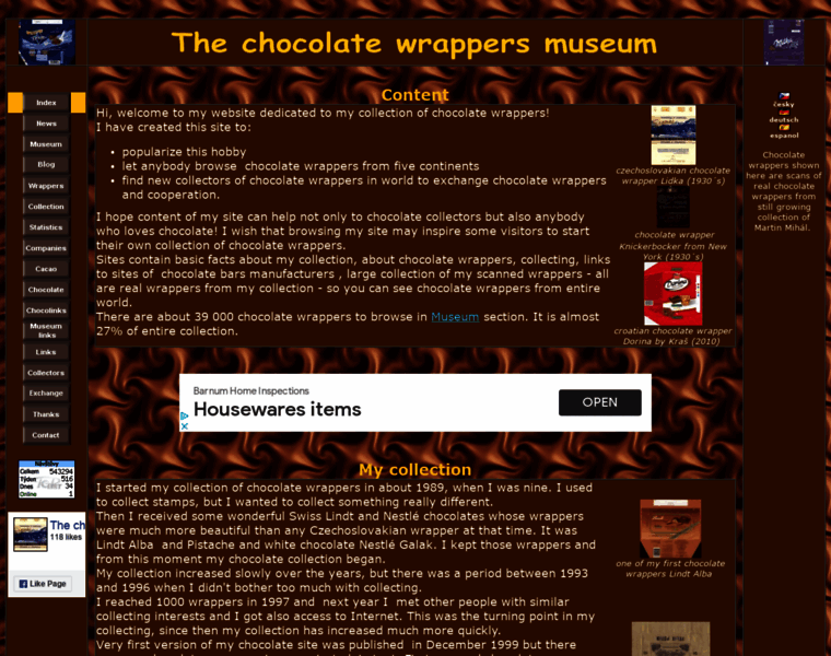 Chocolatewrappers.info thumbnail