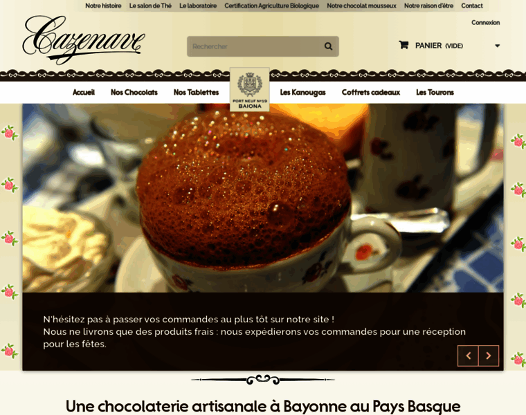 Chocolats-bayonne-cazenave.fr thumbnail