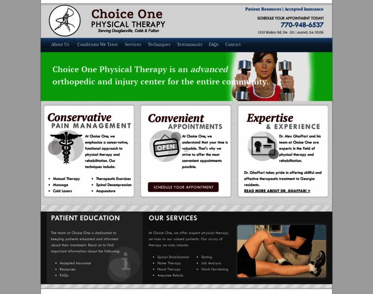 Choiceonephysicaltherapy.com thumbnail