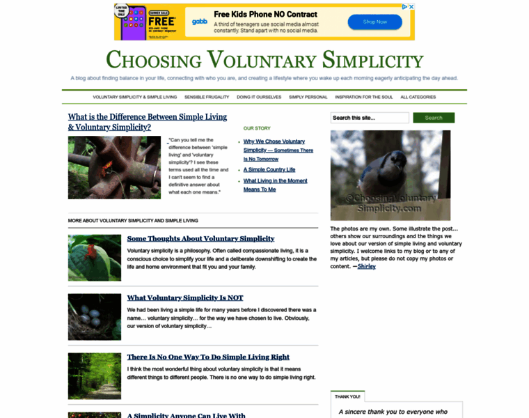 Choosingvoluntarysimplicity.com thumbnail