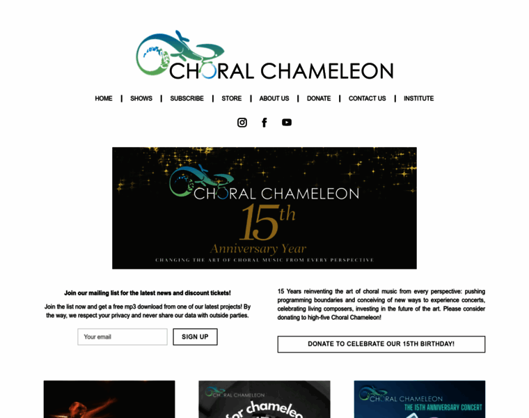 Choralchameleon.com thumbnail