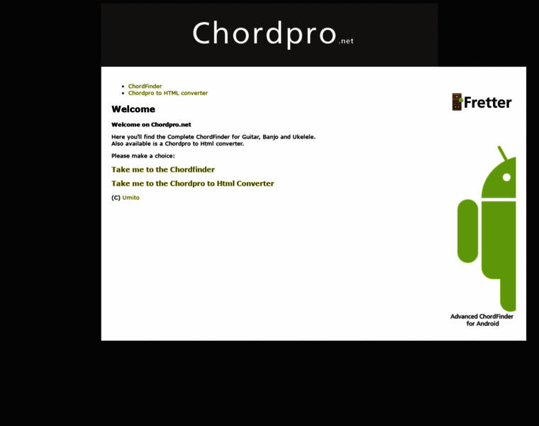 Chordpro.net thumbnail