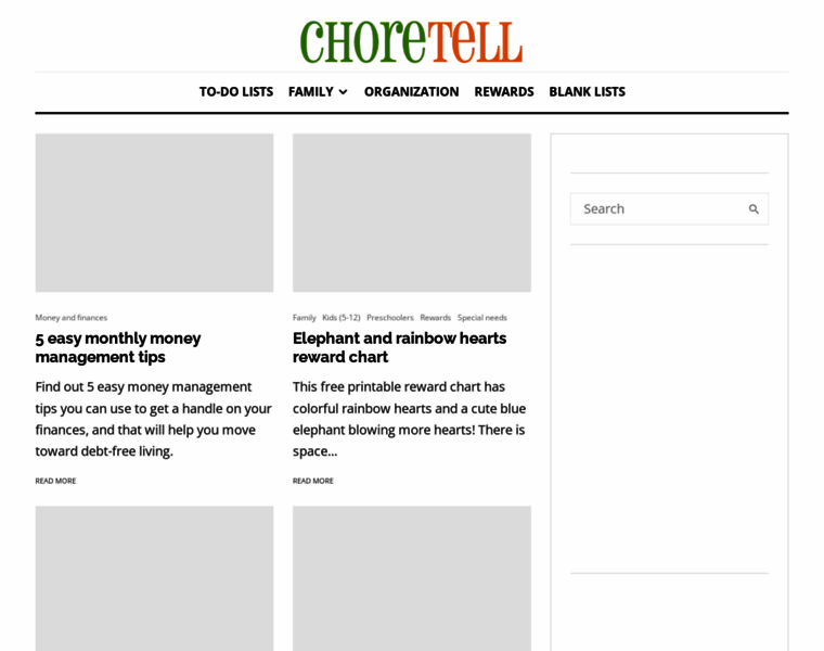 Choretell.com thumbnail