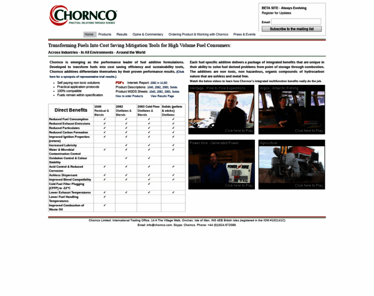Chornco.com thumbnail