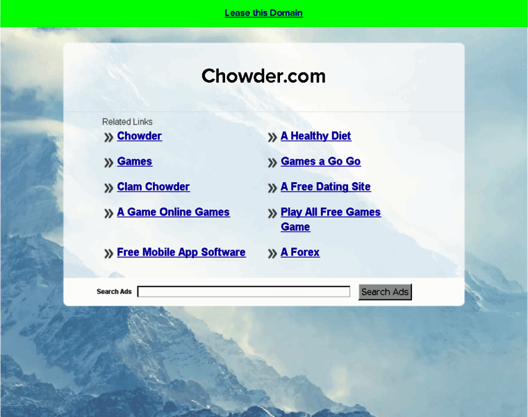 Chowder.com thumbnail Chowder.com thumbnail