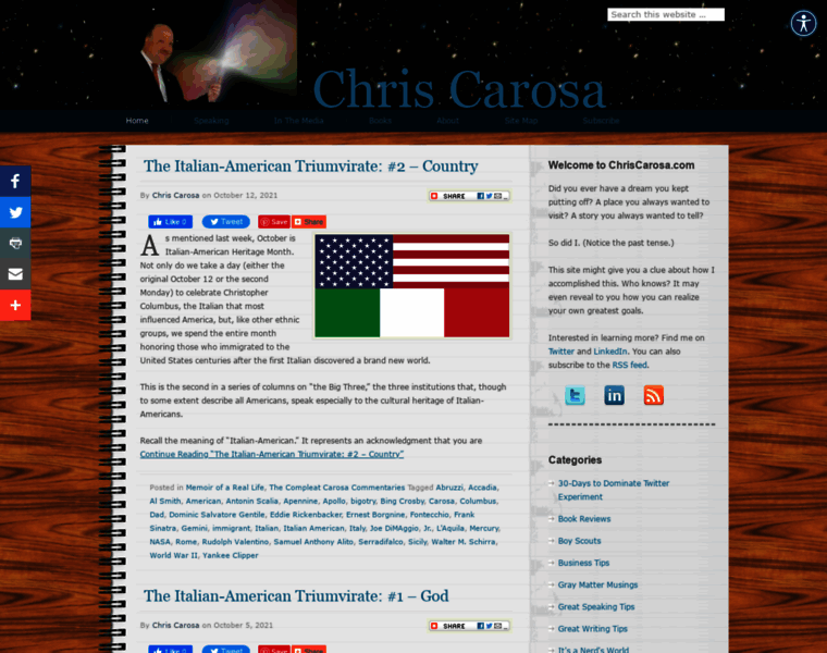 Chriscarosa.com thumbnail