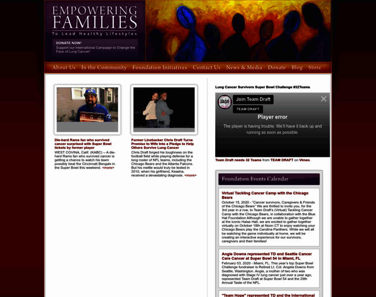 Chrisdraftfamilyfoundation.org thumbnail