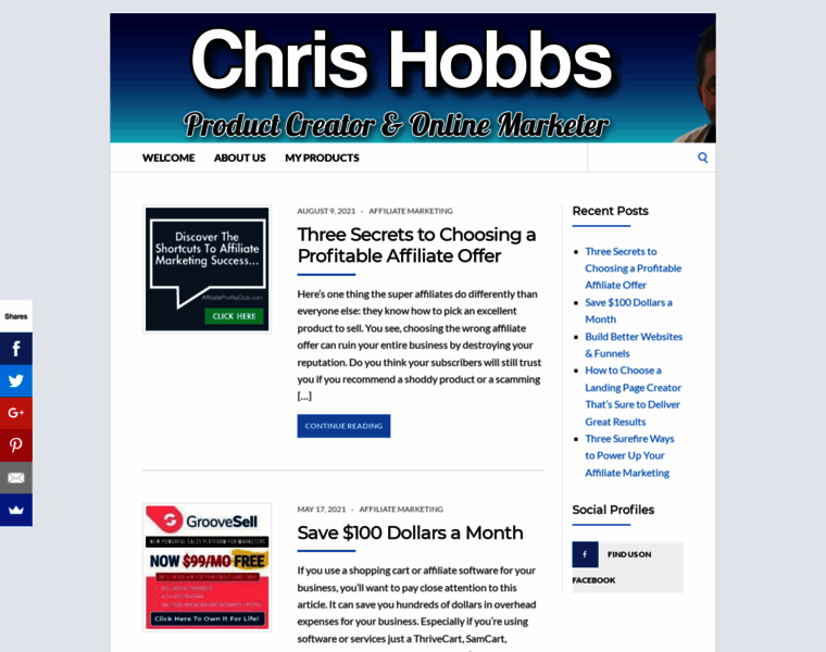 Chrishobbs.info thumbnail