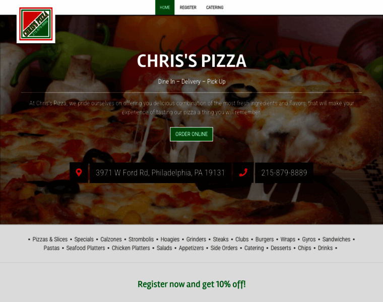 Chriss-pizza.com thumbnail