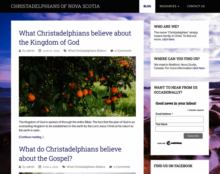 Christadelphians.ns.ca thumbnail