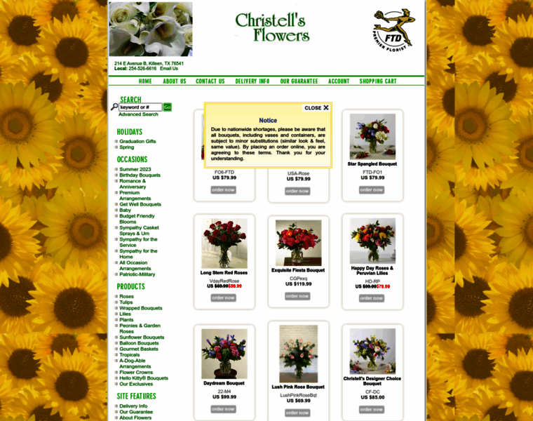 Christellsflowers.com thumbnail