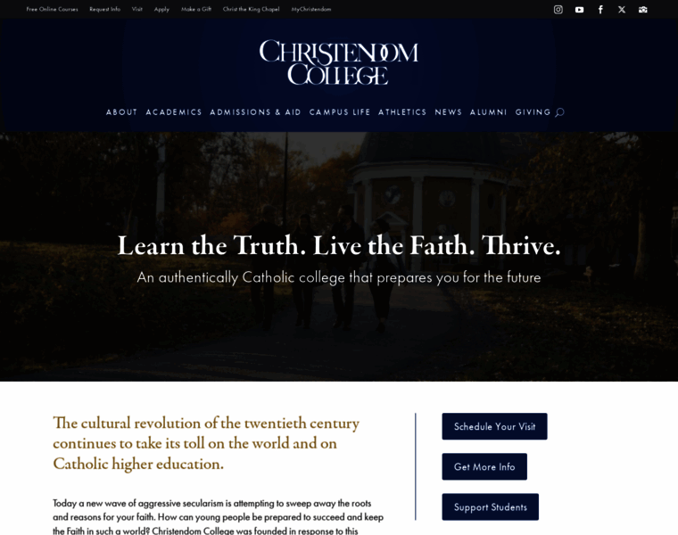 Christendom.edu thumbnail Christendom.edu thumbnail
