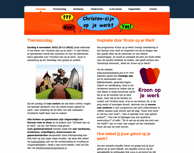 Christenzijnopjewerk.nl thumbnail