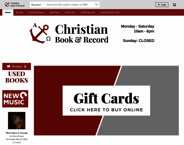 Christianbookandrecord.com thumbnail