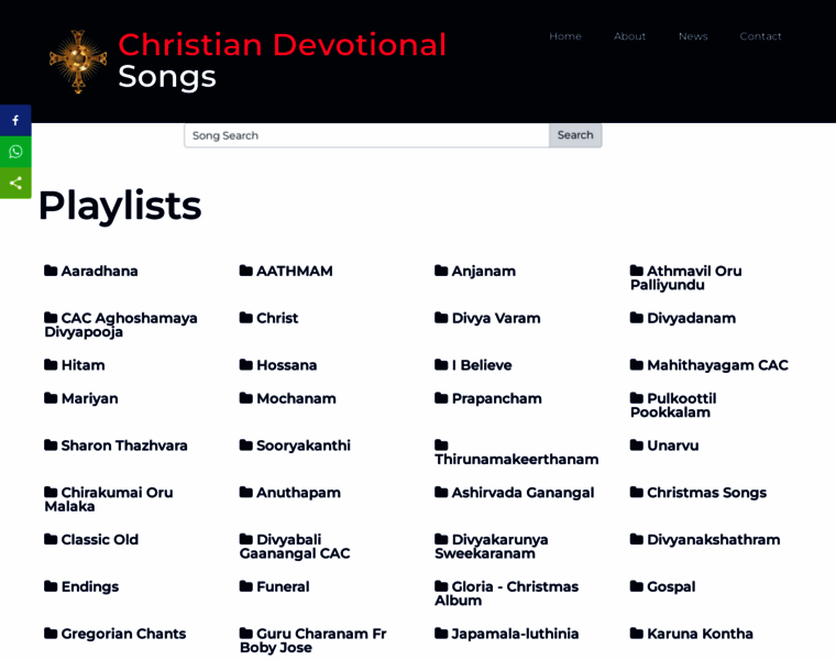 Christiandevotionalsongs.org thumbnail