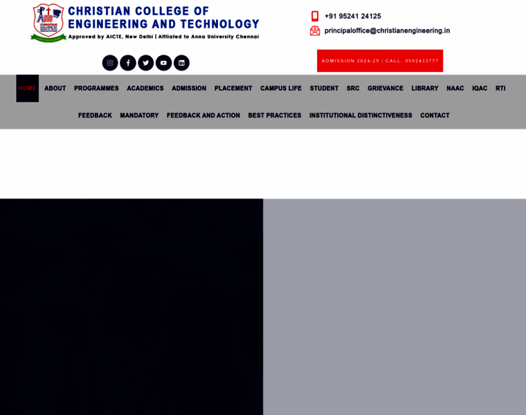 christianengineering.in at WI. Home - Christian College of Engineering ...