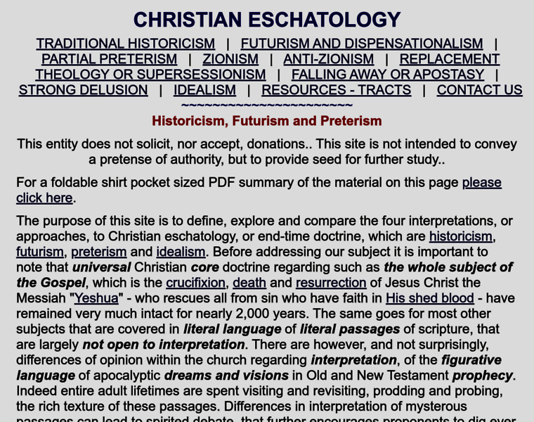 Christianeschatology.com thumbnail
