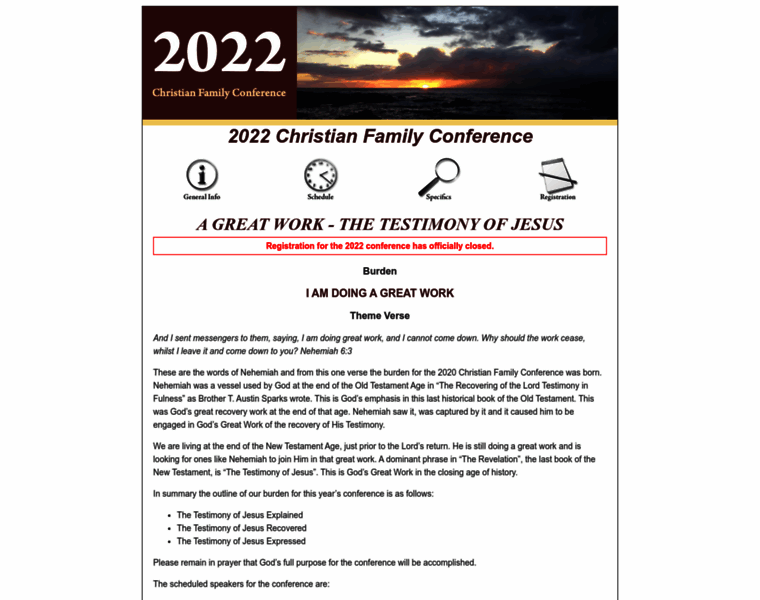 Christianfamilyconference.org thumbnail