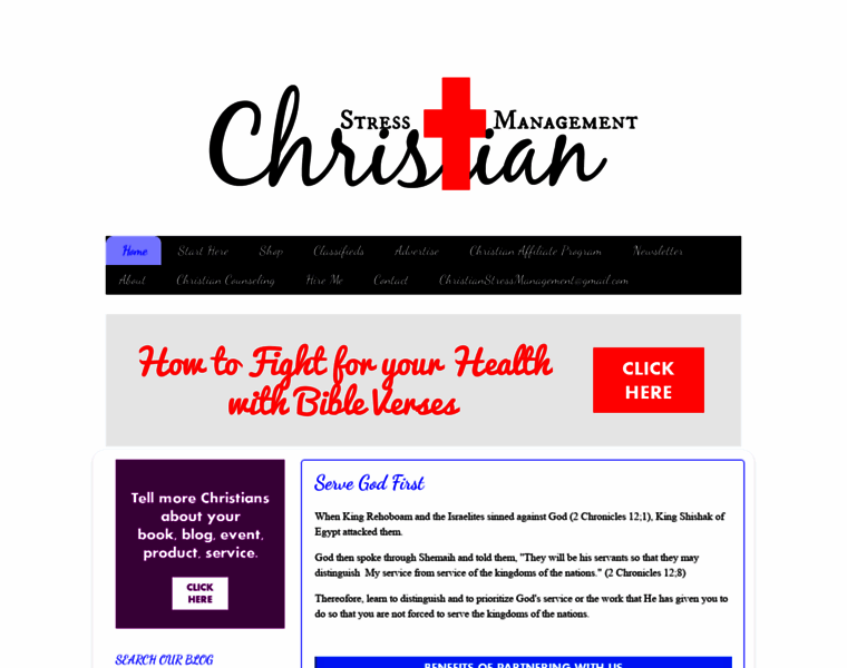 Christianstressmanagement.com thumbnail