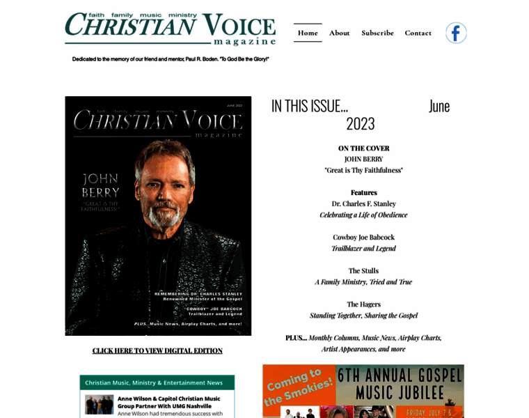 Christianvoicemagazine.com thumbnail