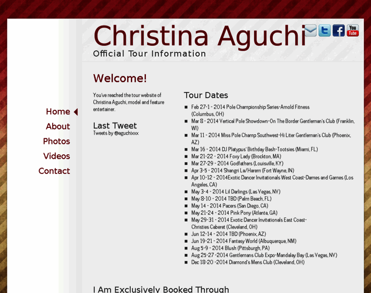 Christinaaguchitour.com thumbnail