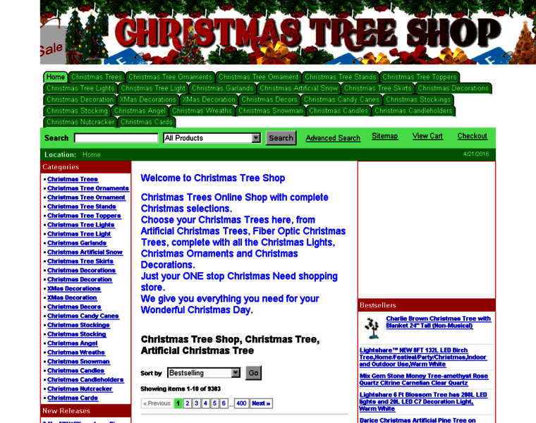 Christmastree-shop.com thumbnail