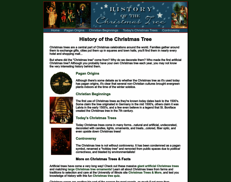 Christmastreehistory.net thumbnail