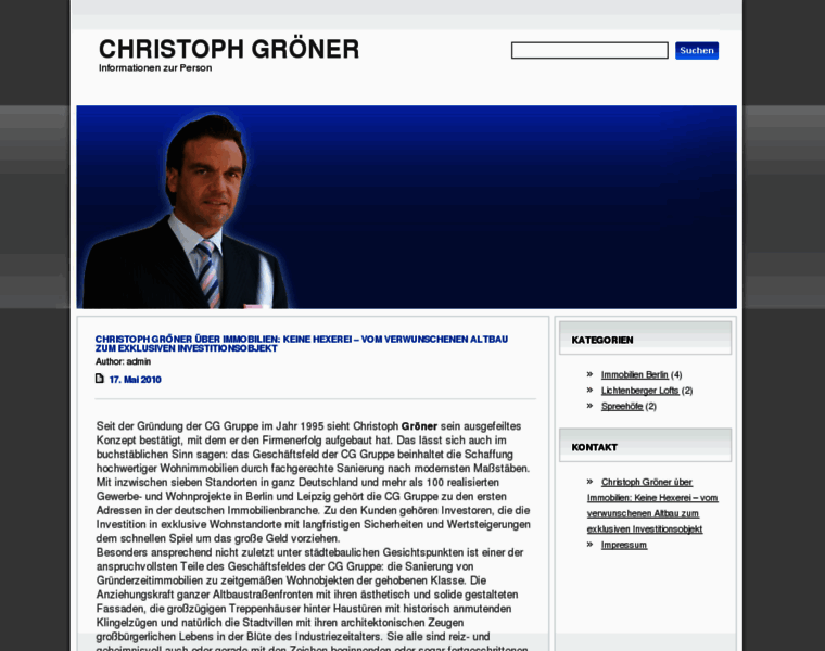 Christoph-groener.de thumbnail