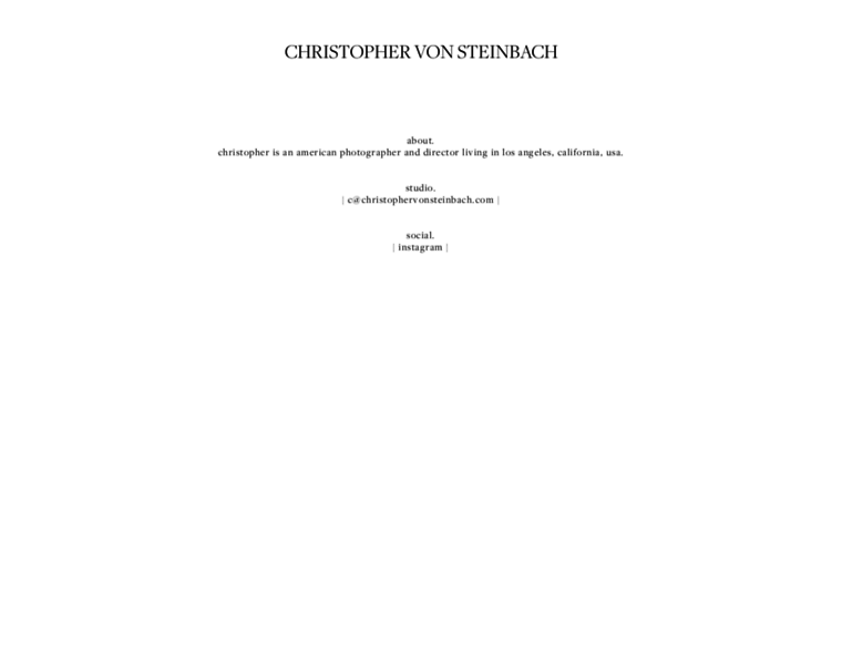 Christophervonsteinbach.com thumbnail