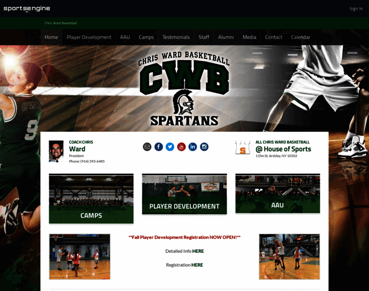 Chriswardbasketball.com thumbnail