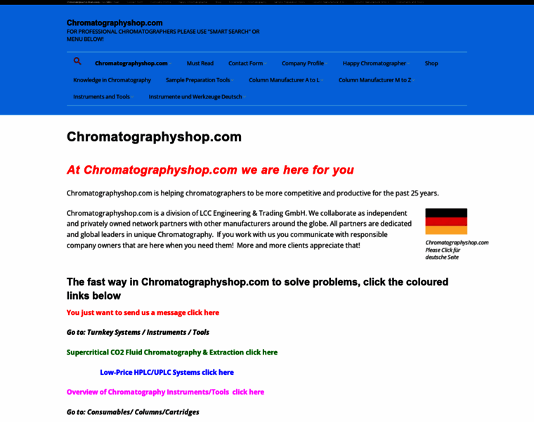 Chromatographyshop.com thumbnail