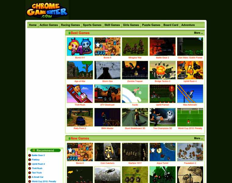 Chromegamecenter.com thumbnail