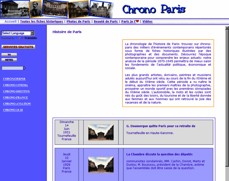 Chrono-paris.com thumbnail