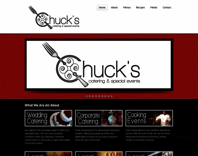 Chucks-catering.com thumbnail