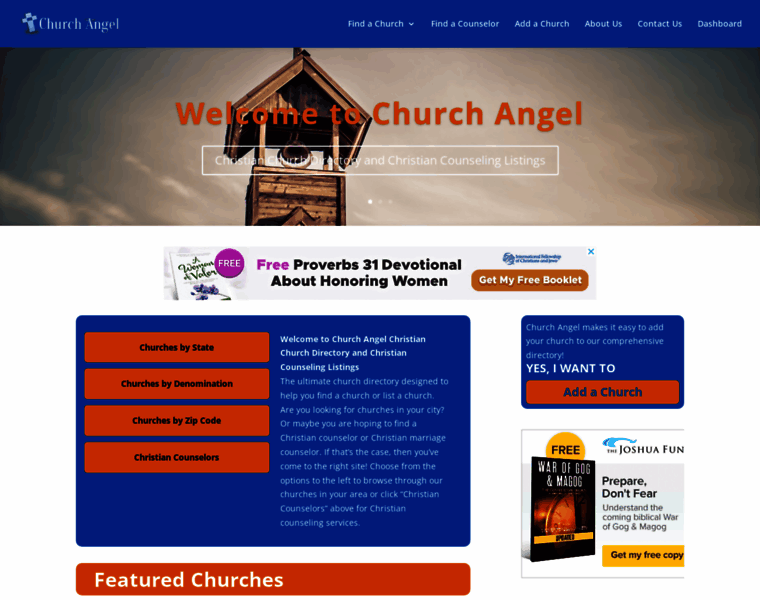 Churchangel.com thumbnail