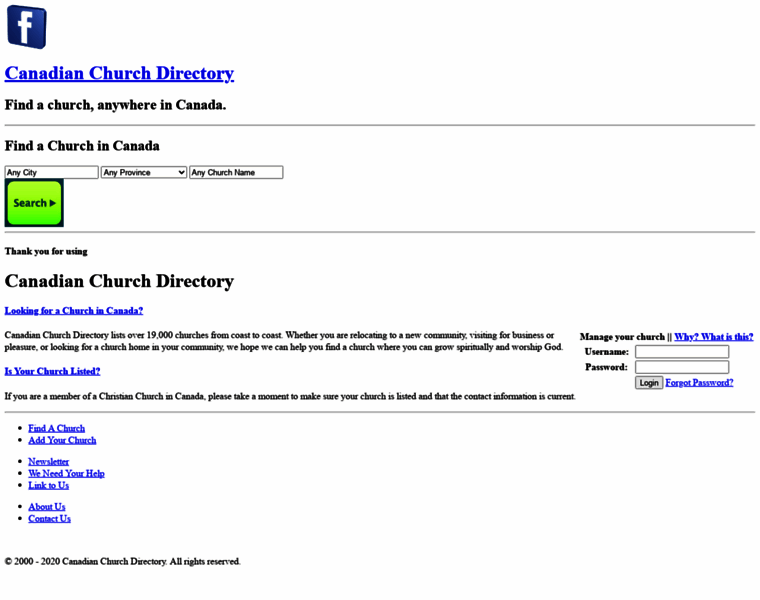 Churchdirectory.ca thumbnail