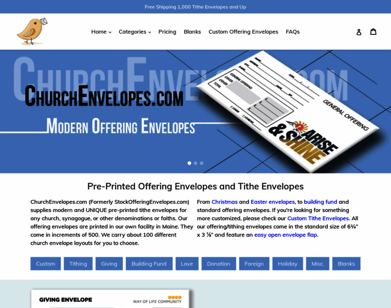 Churchenvelopes.com thumbnail