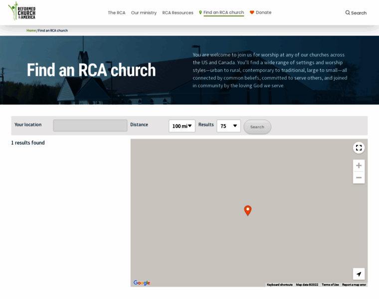 Churches.rca.org thumbnail
