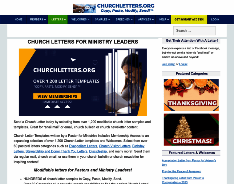 Churchletters.org thumbnail