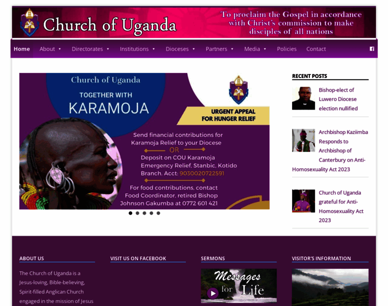 Churchofuganda.org thumbnail