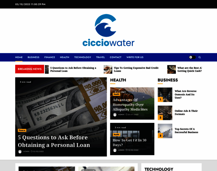 Cicciowater.com thumbnail