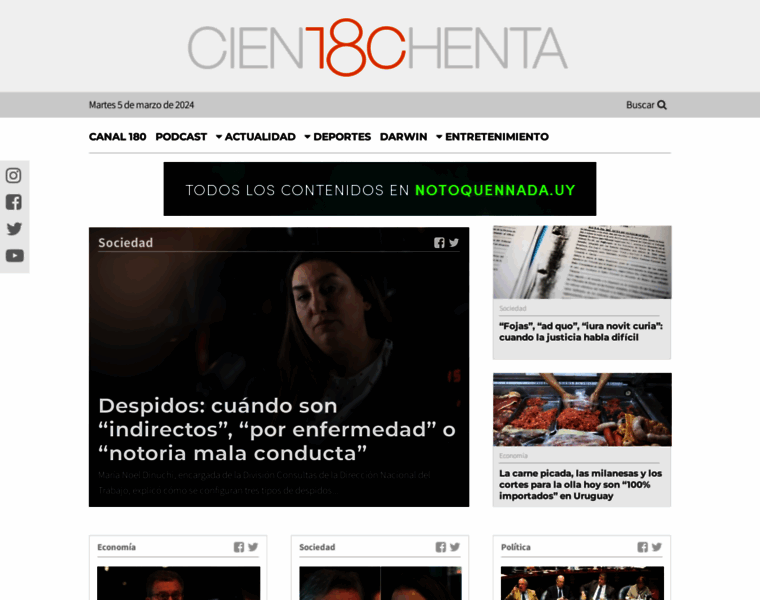 Cientochenta.com.uy thumbnail