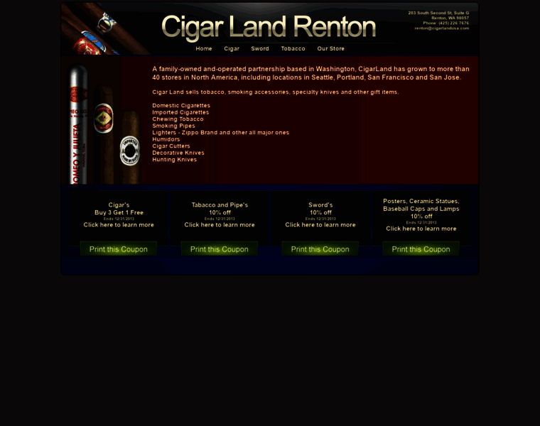Cigarlandusa.com thumbnail