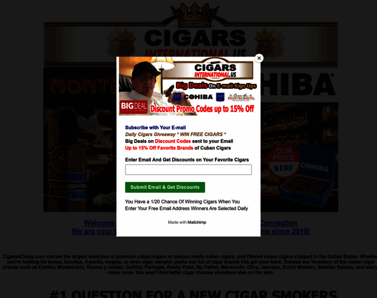 Cigars4cheap.com thumbnail