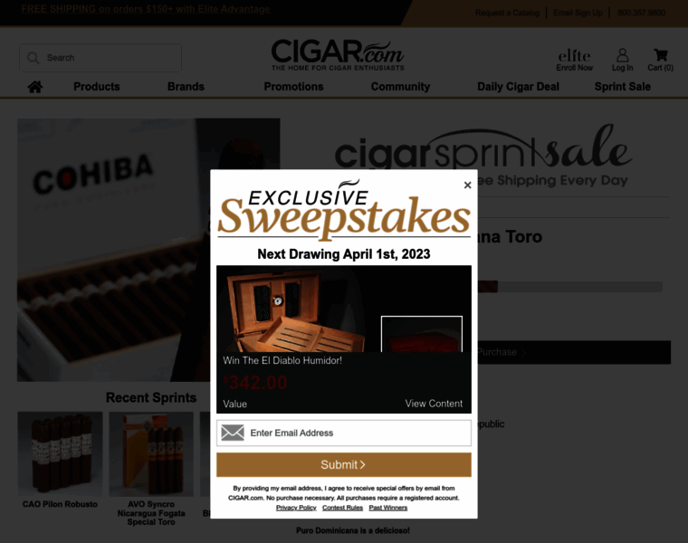 Cigarsprintsale.com thumbnail