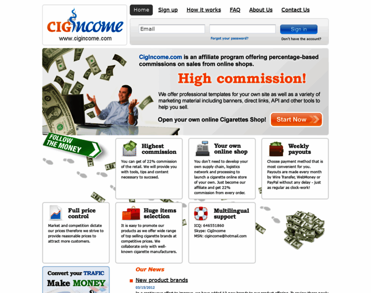 Cigincome.com thumbnail