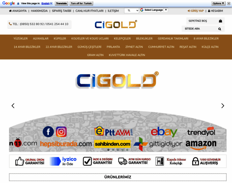 Cigold.com.tr thumbnail