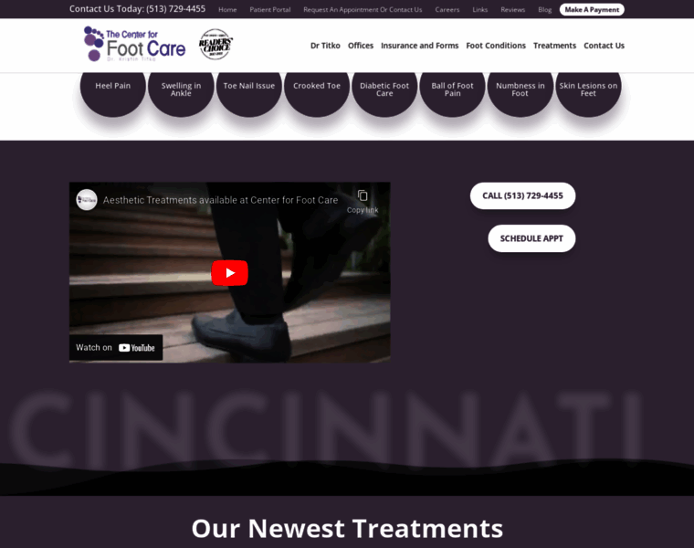 Cincinnatifootcare.com thumbnail