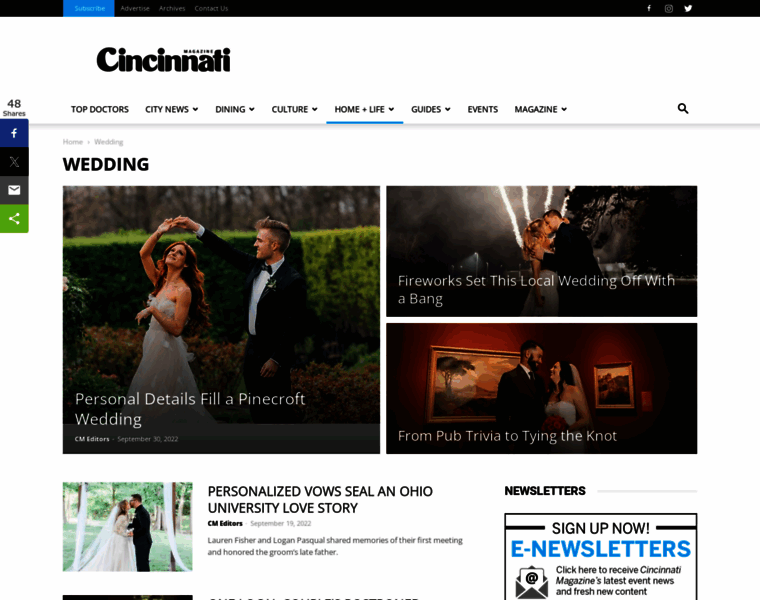 Cincinnatiweddingmagazine.com thumbnail